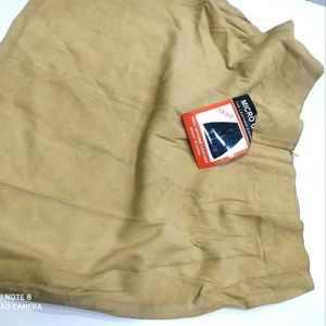 Soft leather mini skirt